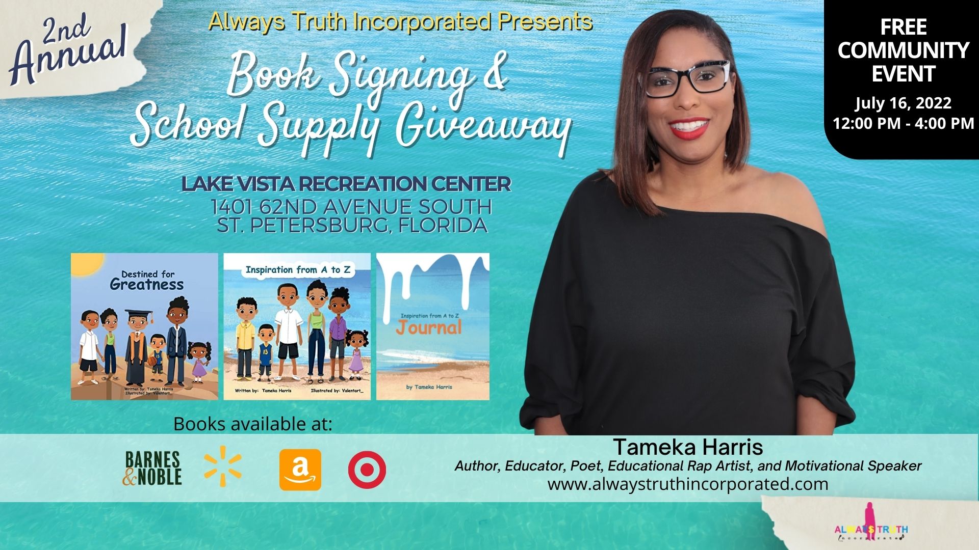 2nd Annual Book Signing and School Supply Giveaway Vendor